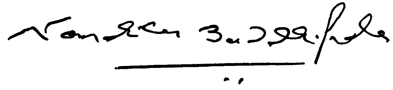 Signature of Chief Financial Officer